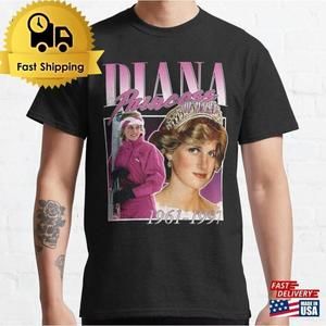 Diana Princess Of Wales Retro Royal Icon Classic T-Shirt